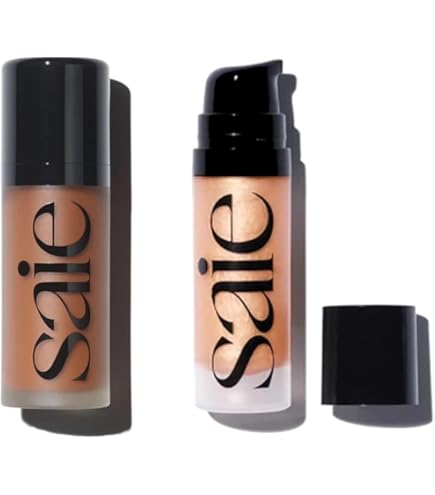 Amazon.com: Saie Radiant Glow Duo - Dew Bronze Soft-Focus Liquid