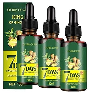 Ginger Germinal Oil 3 PACK，2020 Hair Growth Treatment,Hair Serum,Anti Hair Loss, Thinning, Balding, Repairs Hair…