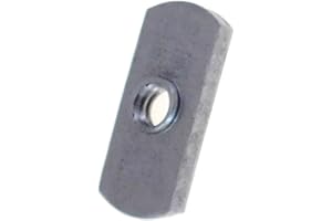 MAGIC HUB 20 Pack 1/4-20 Spot Weld Nuts - Double Tab - Center Hole Design Spot Weld Nut - Low-Carbon Steel (20)