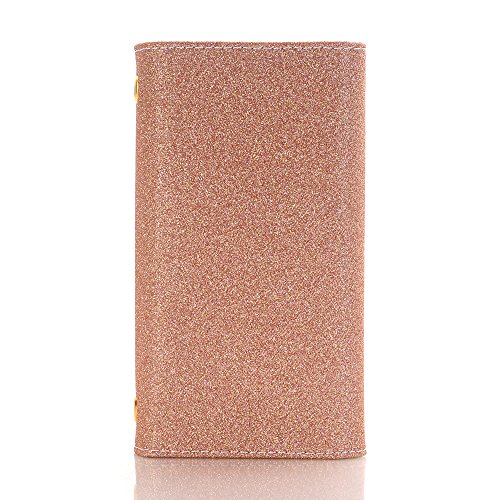 image for Samsung Galaxy S9 Case, DMaos Bling Glitter Women PU Leather Wallet Cr