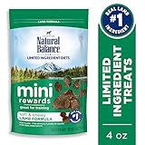 Natural Balance Mini Rewards Dog Treats, Lamb Formula, 4-Ounce