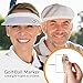 lifetoenjoy Golf Ball Marker Clip - with Two Golf Markers - Attach to Your Pocket Edge, Belt, Clothes - Strong, Easy to Use Magnetic Mechanism - Transparent Color to Match with Anything! Great Gift!
