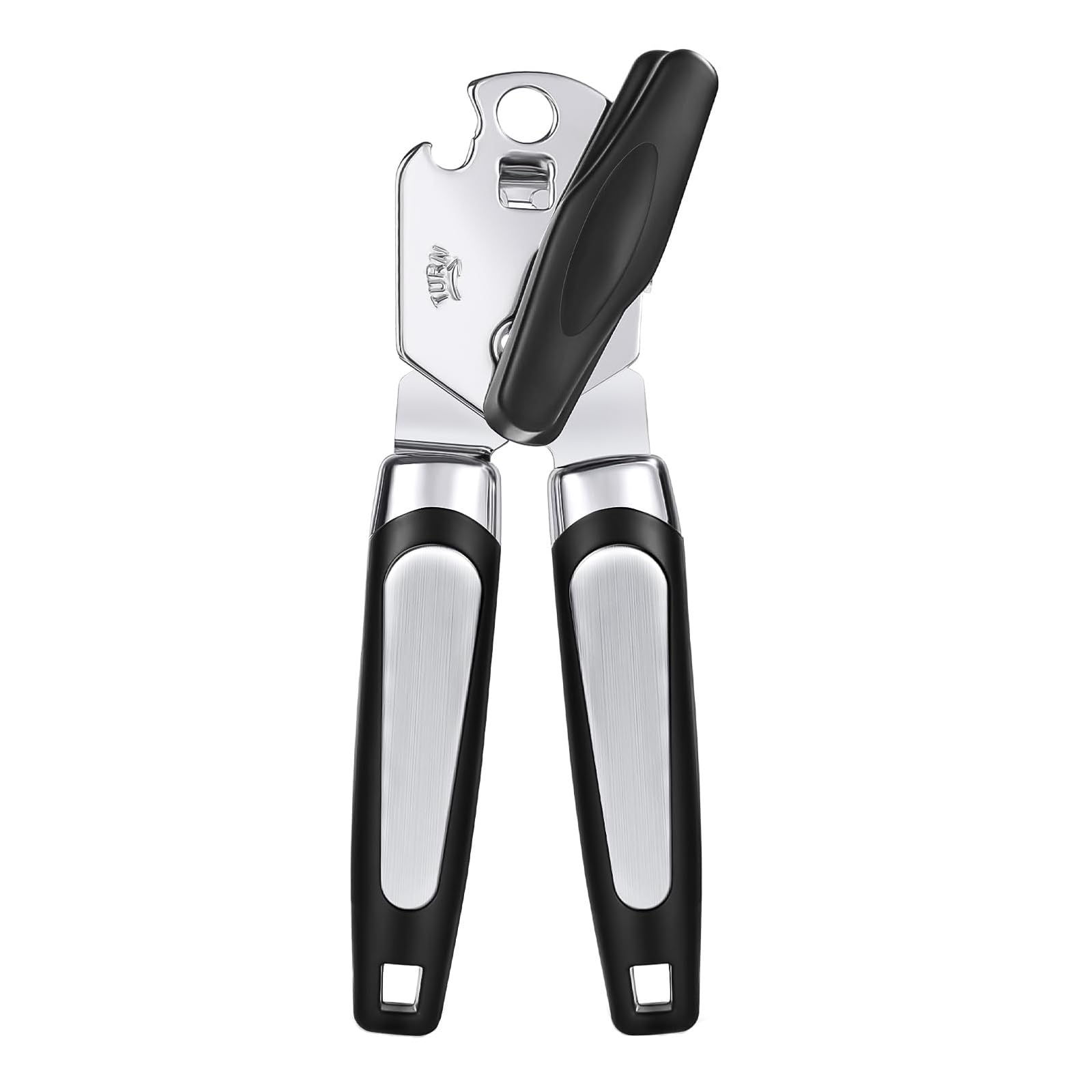 Tin Openers Manual Can Opener 3-in-1 Stainless Steel Tin Openers with Non-Slip Handle Multifunctional Bottle Opener Kitchen Tool