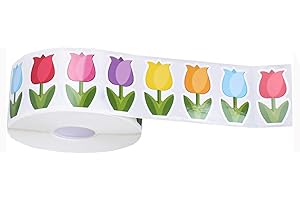 Tulips Sticker Reward Gift Decorative Label Flowers Scrapbook for Tulips