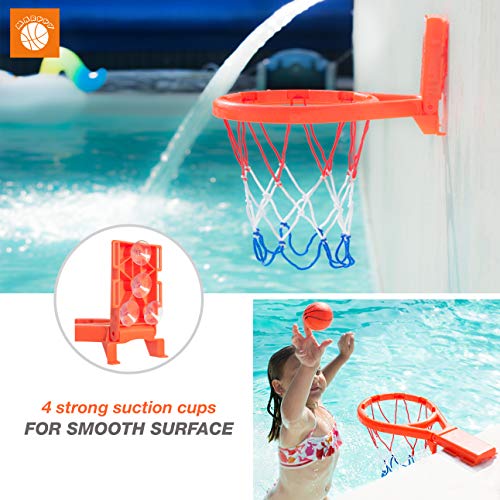 Bath Toy Basketball Hoop for Kids + 5 Upgraded Balls - Bathtub Basketball Hoop for Boys & Girls - Indoor Fun Games & Improve Motor Skills - 2IN1 Hanging System - B0NUS Bath Toy Organizer - GREAT GlFT - Thumbnail 2