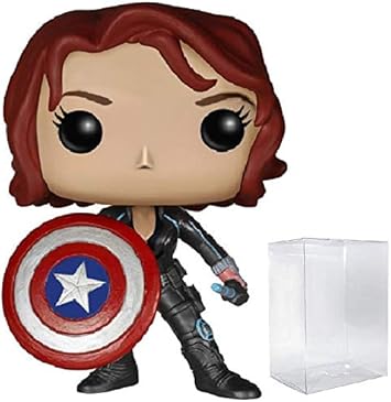 black widow with shield funko pop