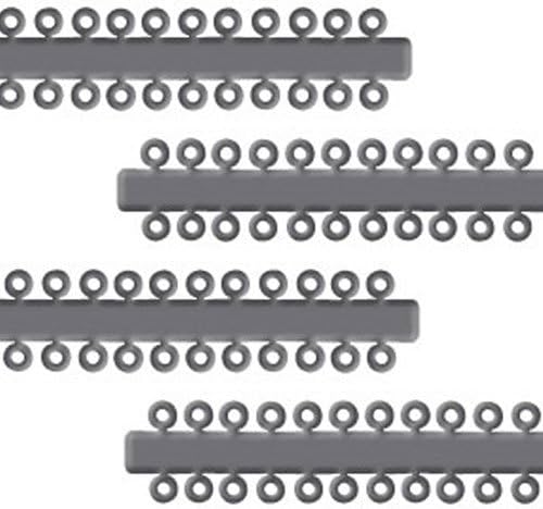 Econo Elastomeric Ties for Braces - Silver - Bag of 1040 Ties - Dental Orthodontics