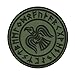 Olive Drab OD Rare Norse Viking Raven Runes Odin God of War Morale PVC Rubber 3D Fastener Patch