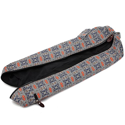 Boence-Yoga-Mat-Bag-Full-Zip-Exercise-Yoga-Mat-Carry-Bag-with-Sturdy-Canvas-Smooth-Zippers-Adjustable-Strap-Large-Functional-Storage-Pockets-Fits-Most-Size-Mats