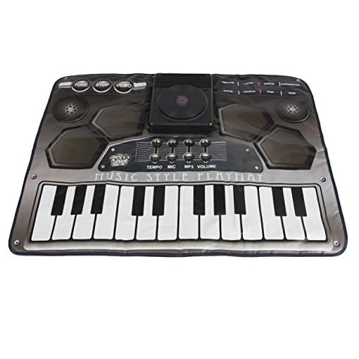 Best Choice Products Kids Music DJ Style Keyboard Piano Playmat with Microphone Great Gift, Multicolor - Image 5