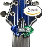 Guitar Pick Holder - Pack of 5 - For Acoustic Guitar Electric Guitar or Bass