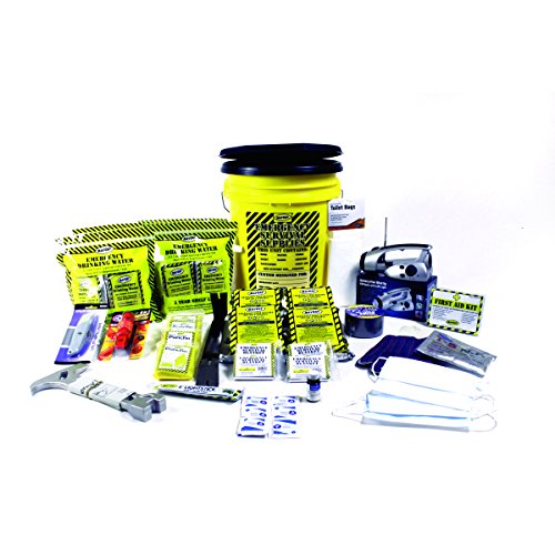 Deluxe Emergency Kit w/ Honey Bucket 4 Person KEX4P Pricepulse
