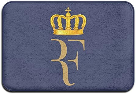 VDSEHT Roger Federer Swiss King Crown Logo ATP 2015 Non-slip Doormat