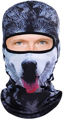 3D Animal Balaclava Face Mask Breathable Outdoor Sports Motorcycle Cycling Snowboard Hunting Ski Cat Dog Halloween Party