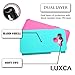 LUXCA Hybrid Dual Layer Defender Armor Case for Samsung galaxy J7 - Teal Pink Armor