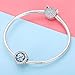 BAMOER Sterling Silver Radiant Murano Glass Charms Bead for Charms Bracelet