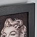Officially Licensed Vintage Marilyn Monroe Black and White Framed Photo Portrait Wall Art (19” H x 13” L)