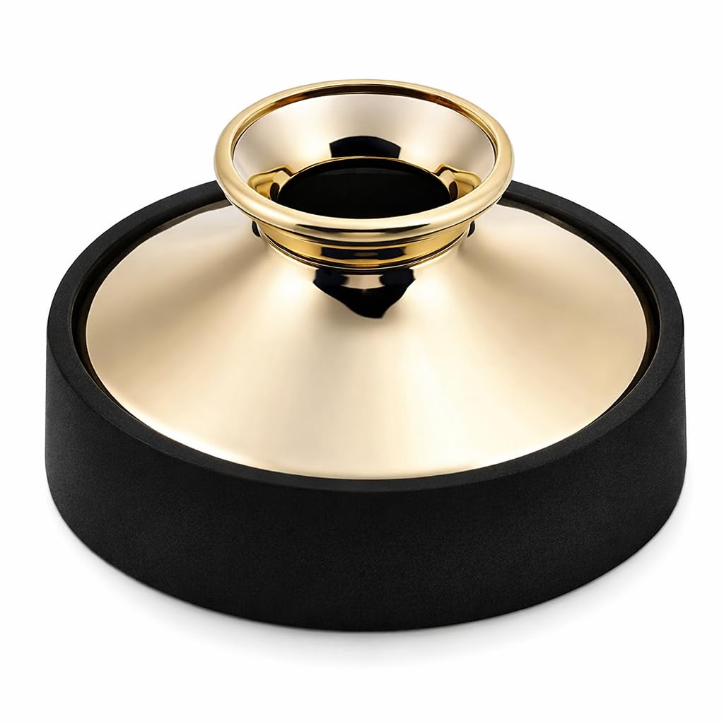 Alto Sax Mute Sax Practice Silencer Sax Sound Mute Dampener Music Instrument Part Accessory(Gold)