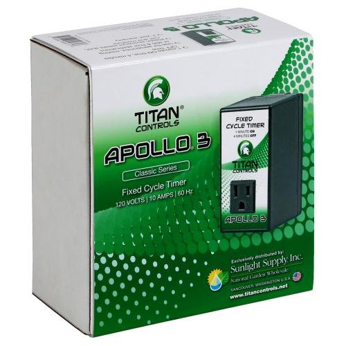 Titan Controls Fixed Cycle Timer, Single Outlet - Apollo 3