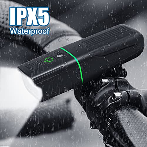 Bike Lights Set USB Rechargeable,cshare 1200 Lumen Super Bright Dual LED Bike Headlight with Taillight, 20 Light Modes,Waterproof Bicycle Lights Front and Back for Men Women Kids Road Mountain Cycling