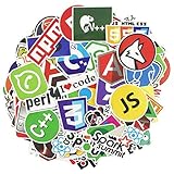 Programming Stickers for Developer 100 Pcs Pack Cool Laptop Vinyl Waterproof Sticker Skateboard Pad MacBook Car Snowboard Bicycle Luggage Decal