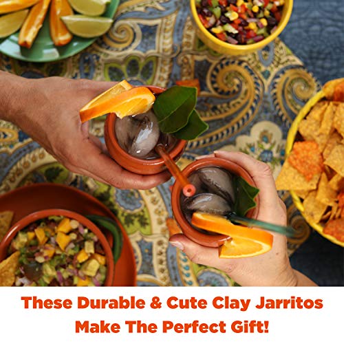 CANTAREY Cantaritos de Barro Cocktailgläser für Tequila, Margaritas, Mojitos und mehr, 340 ml, 2 Stück – Bild 8
