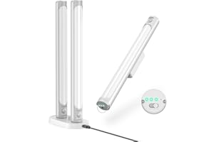 Goodea Motion Sensor Light Indoor, Closet Lights with Power Display, Rechargeable Under Cabinet Lighting with Charging Station, Night Light 10 inch for Kitchen, Cabinet, Wardrobe (3 Pack)