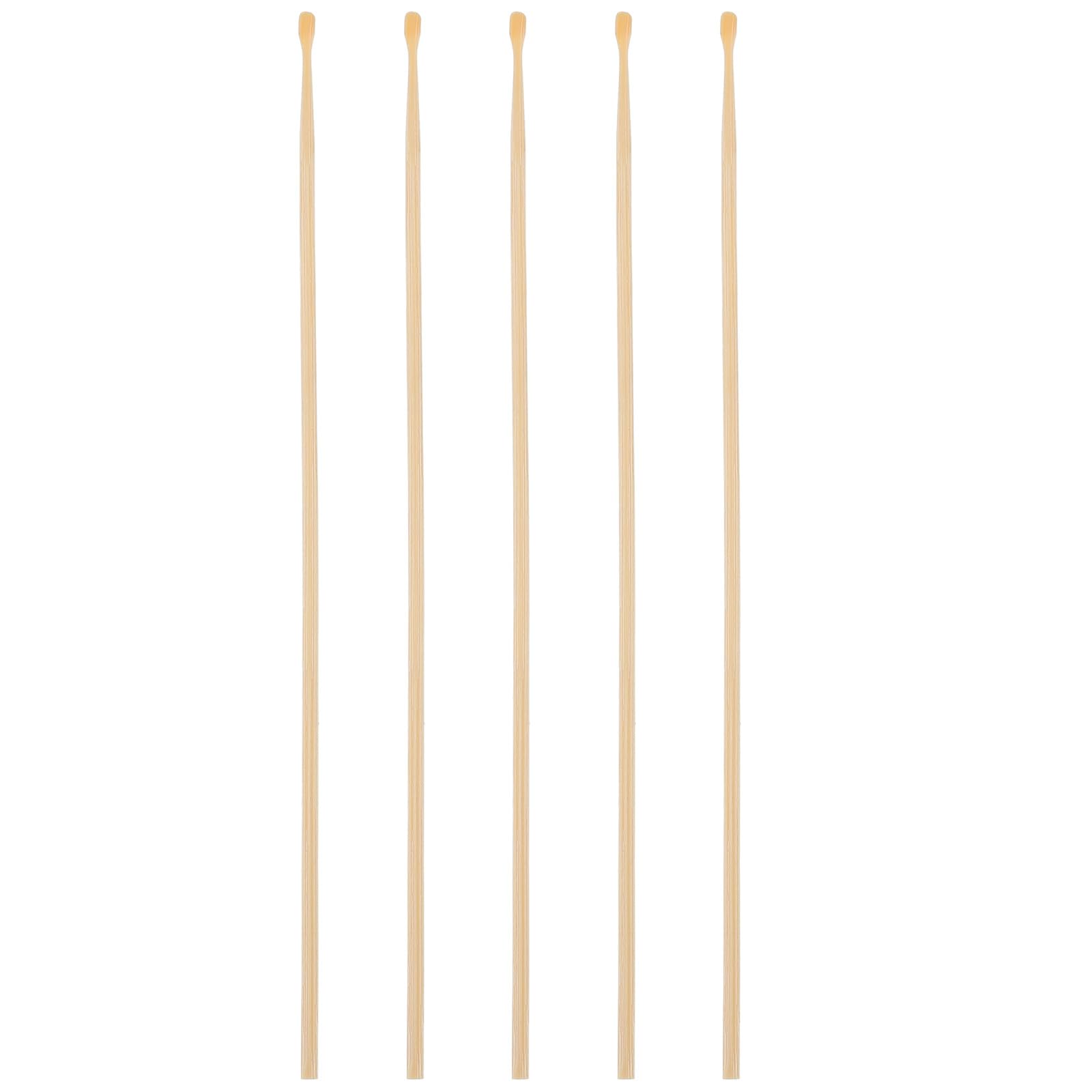 Artibetter Ear Pick 5-Pack 6.69 Inch Earwax Removal Tool Bamboo Ear Cleaner Spoon for Safe Home and Medical Clinic Use
