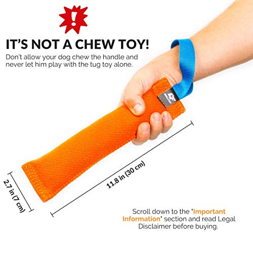 K9 Dog Bite Tug Toy Made of Durable & TearResistant French Linen