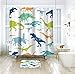 Cartoon Dinosaur Shower Curtain Cute Kids Tree Boys