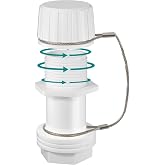 Upgraded Cooler Drain Plug Replacement Parts, Stainless Steel Threaded Drain Plug with Tethered Cap, Compatible with Igloo 50-165 Qt Coolers