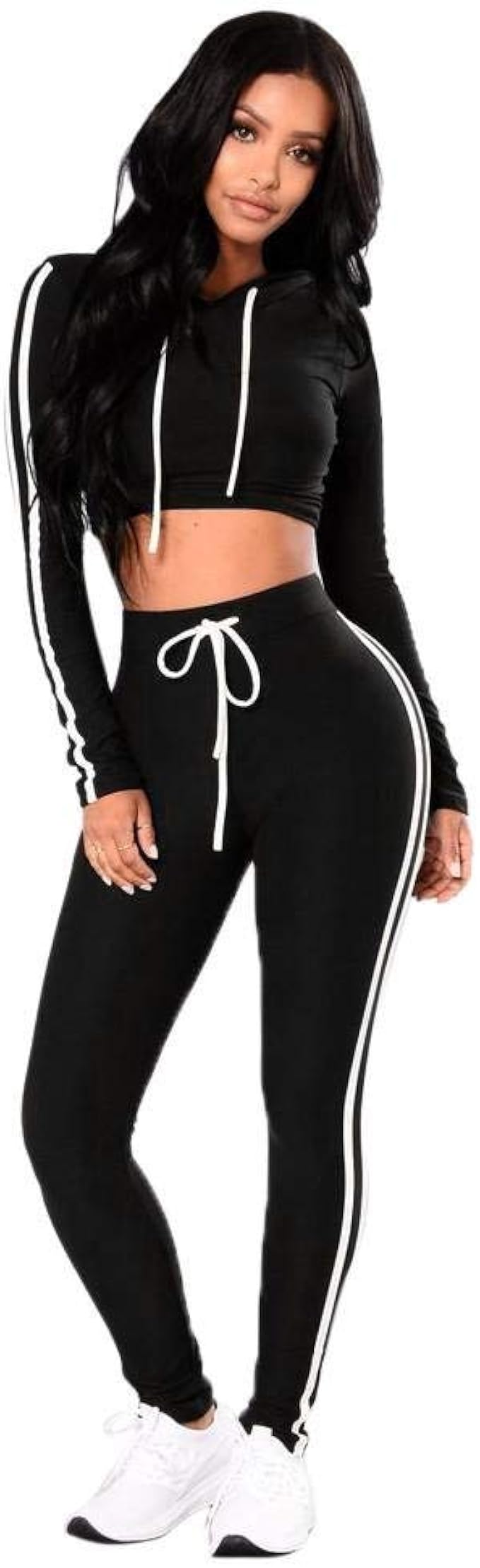Jogging Suit Women's Hoodie and Casual Modern 2 Piece Pants Long Set