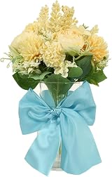YAAVAAW 22m 40mm Sky Blue Satin Ribbon Gift Wrap Wedding Car Decor view 3