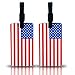 2 Pieces Set of American Flag Travel Luggage ID Tag, US Suitcase Baggage Identifier
