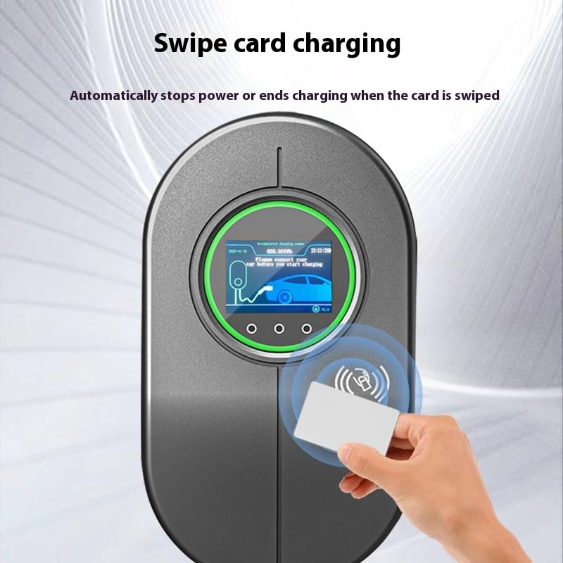 Smart EV Charger | Wall Mounted | 22kW, 3-Phase, GBT | Wi-Fi Enabled | RFID Access | 5m Cable | Waterproof | LCD Display | 32A, 400V AC | for BYD, VW ID.4/ID.6, Rox, Leopar