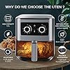 Air Fryer Oven, Uten 5.5L Oil Free Air Fryers, Rapid Air Technology for Healthy Oil Free & Low Fat Cooking, Baking and…