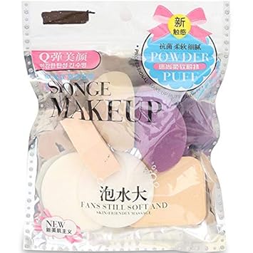 Squared Make Up Sponge Beauty Blender Puff (Color May Vary)- Set of 6