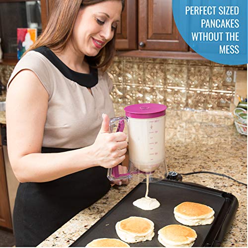 Pancake-Cupcake-Batter-Dispenser-Perfect-Baking-Tool-for-Cupcakes-Waffles-Muffin-Mix-Crepes-Cake-or-Any-Baked-Goods-KPKitchen-Easy-Pour-Home-Food-Gadget-Bakeware-Maker-with-Measuring-Label
