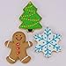 Christmas Cookie Cutters 5-Pc. Set Made in USA by Ann Clark, Snowflake, Wool Sweater, Snowman, Gingerbread Man, Christmas Tree