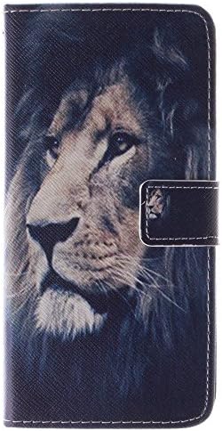 Lumia 640 Case Nokia Lumia 640 Kickstand Case,Bat King Formidable Lion Design Premium Leather Flip Kickstand Case Cover for Microsoft Nokia Lumia 640(Not Fit Nokia Lumia 640 XL)