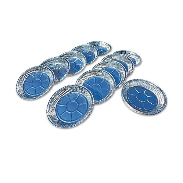 NoCry Premium Disposable Pie Pans (50 Pack) Foil Aluminum Pie Pans 9