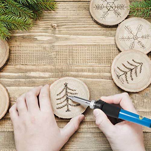Kit Pirografia Legno WaxRhyed, Pirografia Legno 39 Pezzi Saldatura Elettrica Kit, 60W Temperatura Regolabile 200a 450℃, interruttore ON/OFF, Attrezzi Incisione Professionale lavori su Cuoio Legno
