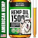 Hemp Oil for Dogs & Cats - 10000 mg - Effective Premium Formula - Grown & Made in USA - Supports Hip & Joint Health - Natural Relief for Pain and Stress, Separation Anxiety - Pet Omega 3, 6 & 9 Oil