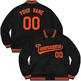 KXK Custom Men Women Youth Varsity Baseball Jacket Casual Sweatshirt Letterman Bomber Coats Personalized Letter and Number