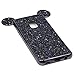 Galaxy S9 Case, MC Fashion Cute Bling Bling Sparkle Glitter 3D Mickey Mouse Ears Flexible and Protective TPU Case for Samsung Galaxy S9 (2018 Release) (Black)