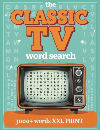 the CLASSIC TV Word Search: 50s/60s/70s/80s - Large Printe Edition - Famous TV Programs Nostalgic Word Search - Word search books for adults - TV Word ... STUDY (Training for the Brain - Fun & Memory)