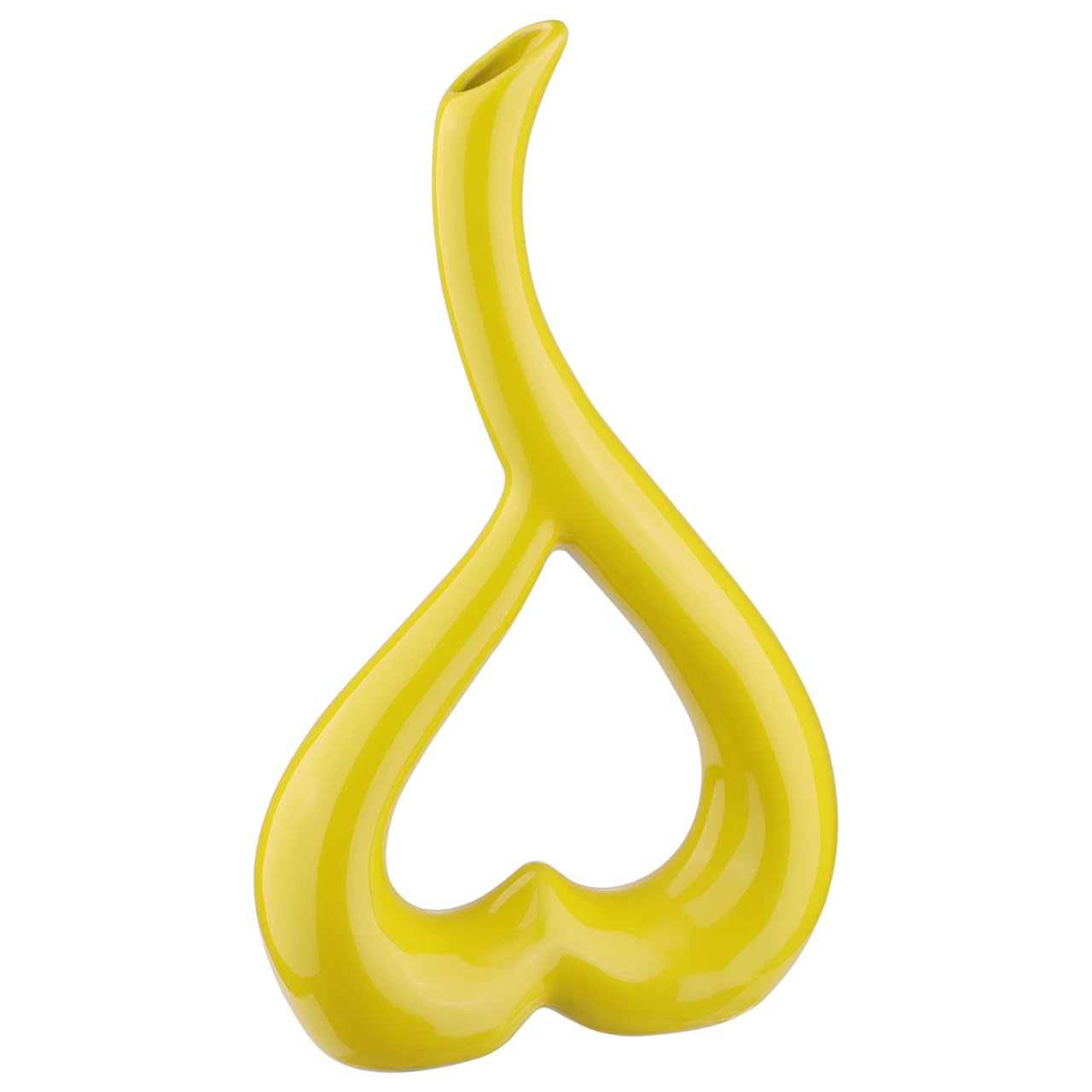 Yellow Vase Heart Vase Valentines Valentines s Day Heart Decor s Day Decor Ceramic Yellow s Decoration Living Room Modern Tulip Flower