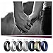 Egnaro Silicone Rings for Men with Half Sizes Inner Arc Ergonomic Breathable Design 7 Rings / 4 Rings / 1 Ring - Rubber Wedding Bands 8mm Wide 2.5mm Thick