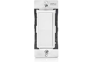 Leviton Decora Smart Switch Companion for Multi-Location Switching (Not for stand-alone use), 120VAC, 60Hz DD0SR-1RM, White, Light Almond