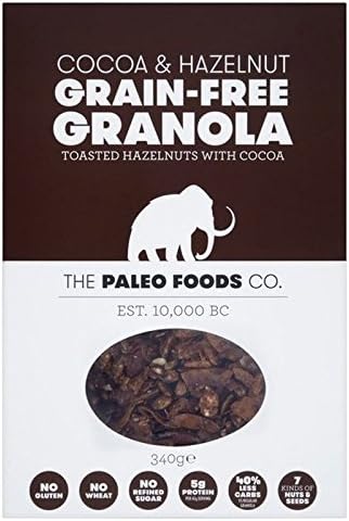 The Paleo Foods Co Cocoa & Hazel Grain-Free Granola 340g - Pack of 6